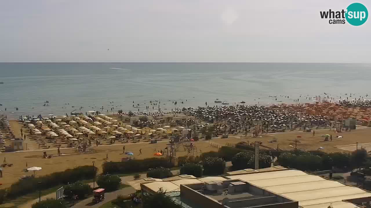 The beach of Bibione webcam – Italy
