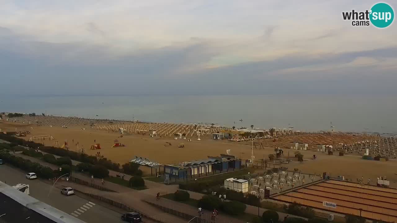 The beach of Bibione webcam – Italy