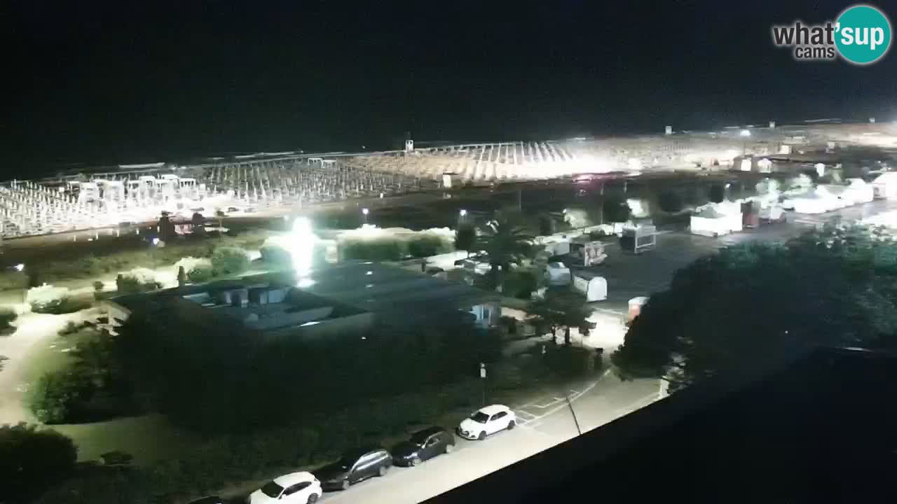 The beach of Bibione webcam – Italy