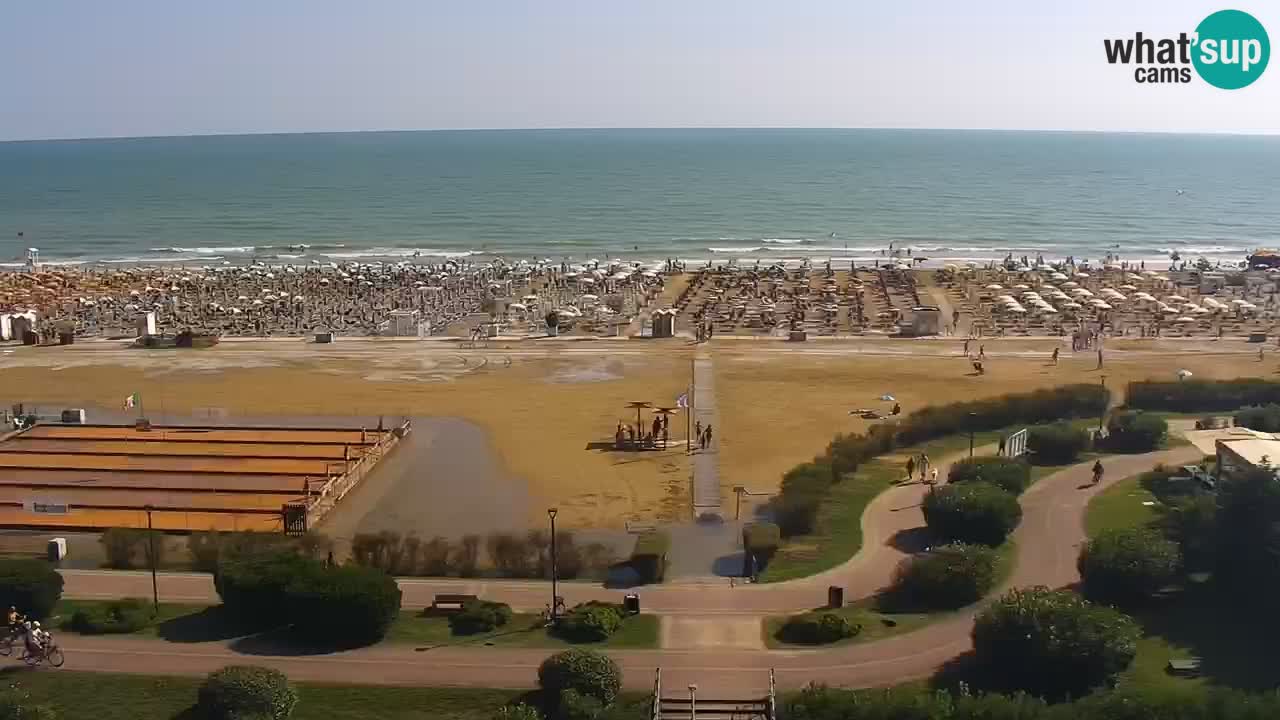 The beach of Bibione webcam – Italy