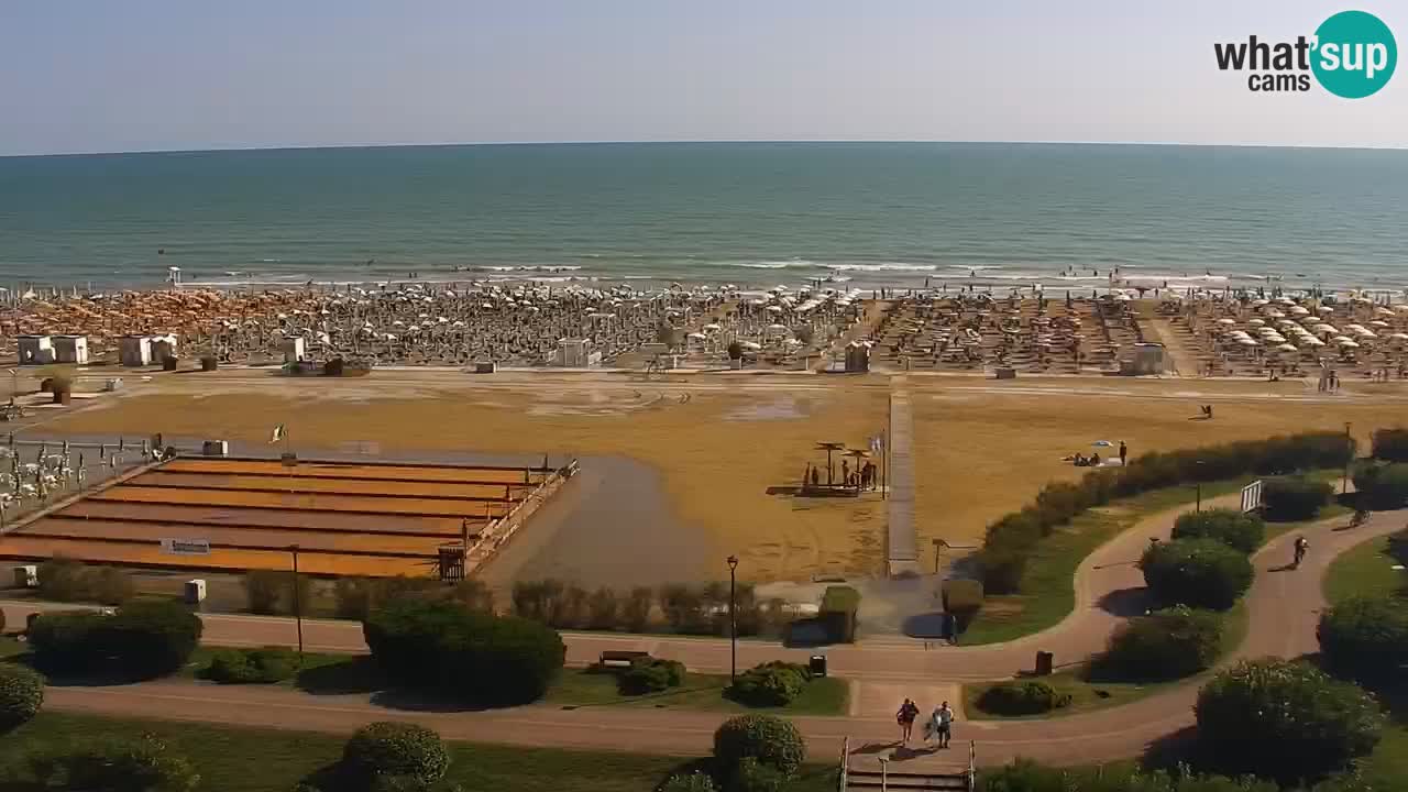 The beach of Bibione webcam – Italy