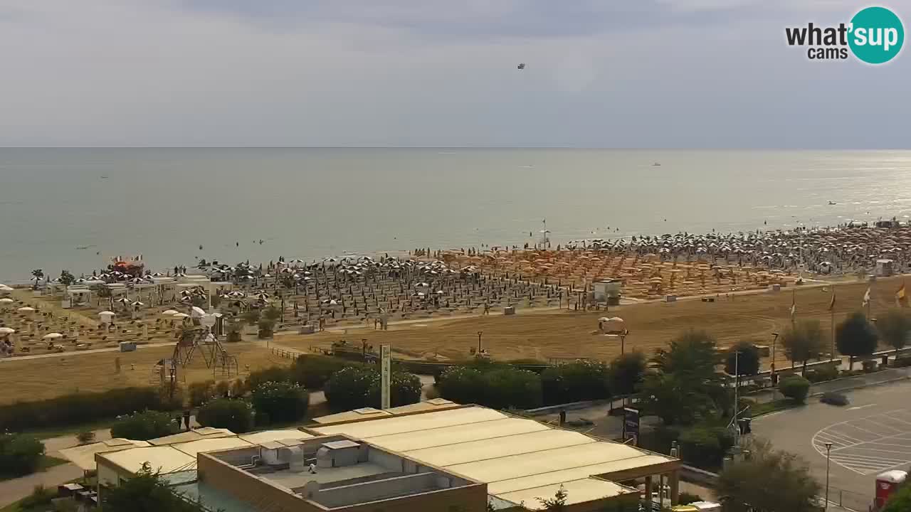 The beach of Bibione webcam – Italy
