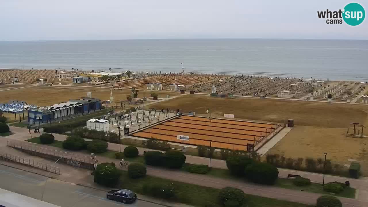 The beach of Bibione webcam – Italy