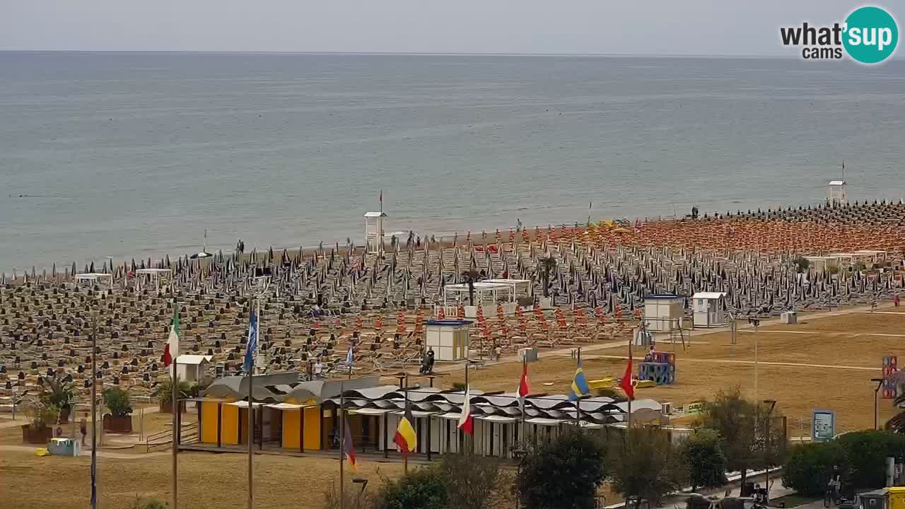 The beach of Bibione webcam – Italy