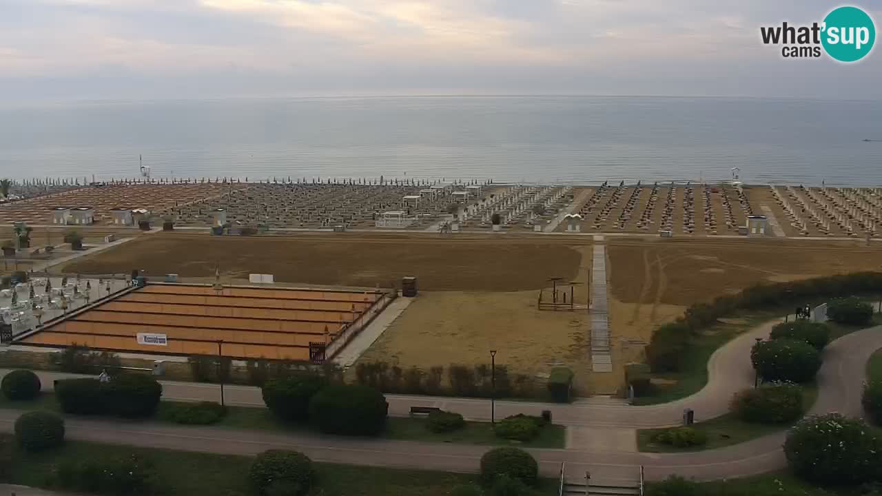 The beach of Bibione webcam – Italy