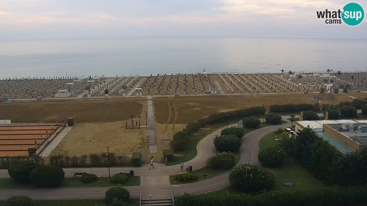 The beach of Bibione webcam – Italy