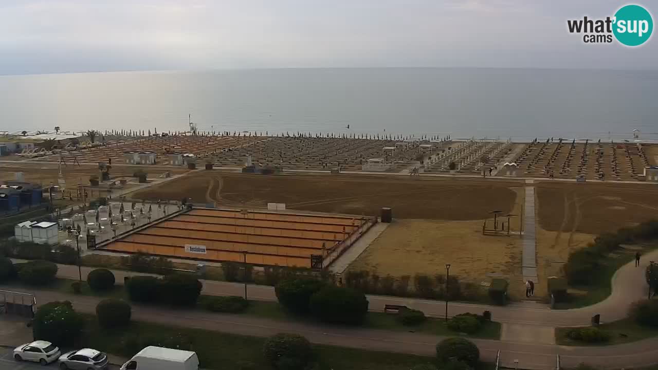 The beach of Bibione webcam – Italy