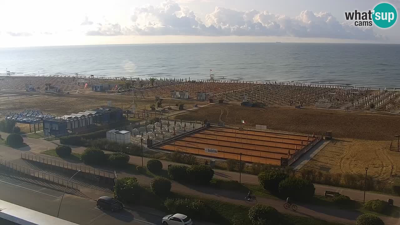 The beach of Bibione webcam – Italy