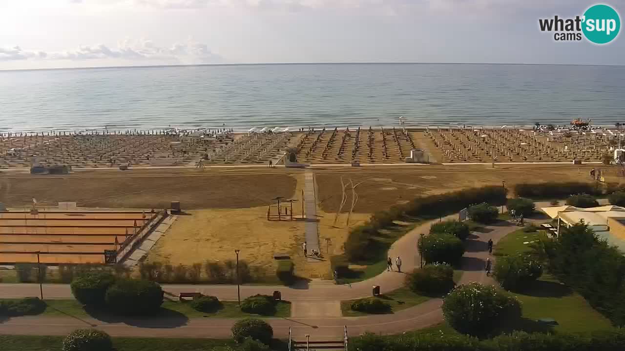 The beach of Bibione webcam – Italy