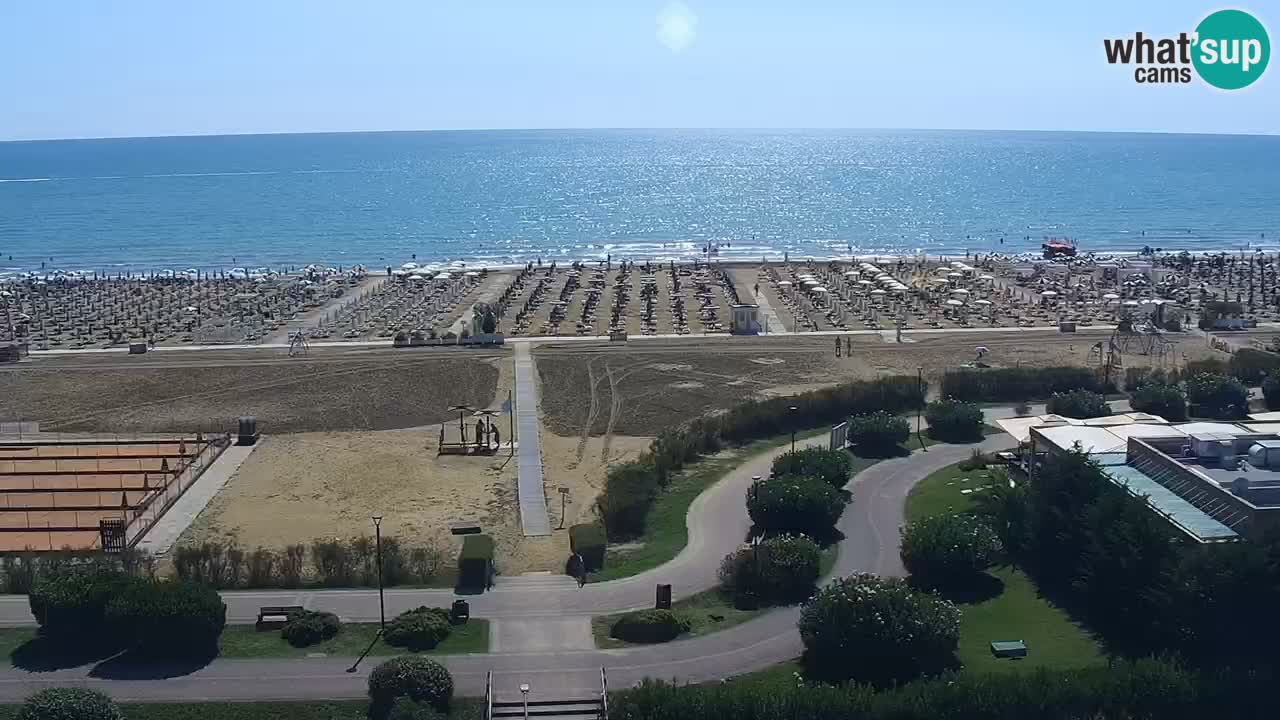 The beach of Bibione webcam – Italy