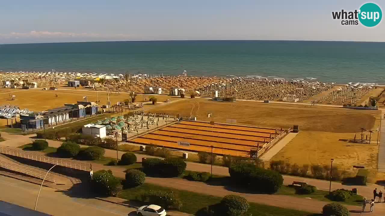The beach of Bibione webcam – Italy