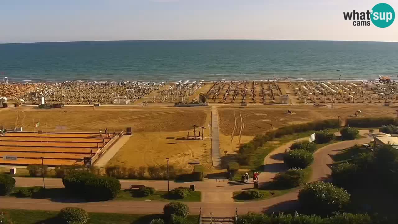 The beach of Bibione webcam – Italy