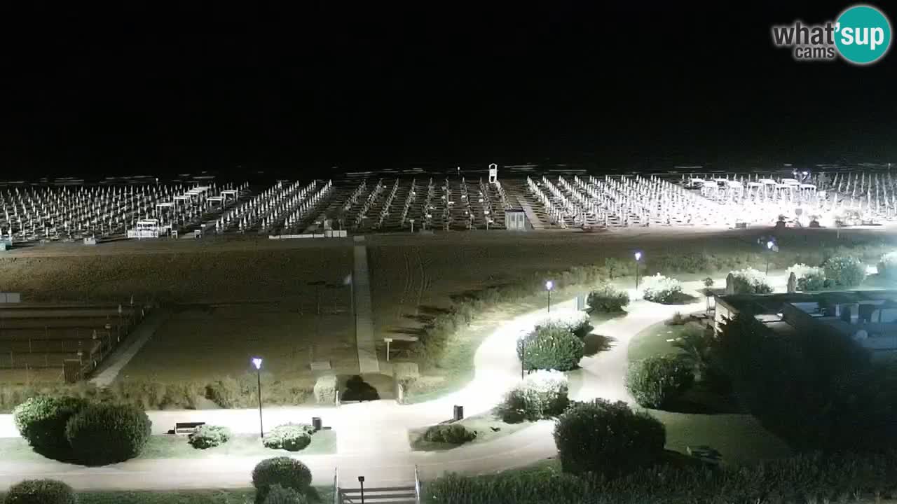 The beach of Bibione webcam – Italy