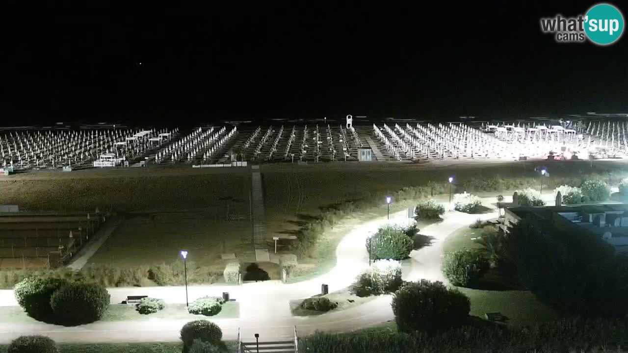 La spiaggia di Bibione webcam live e piazzale Zenit