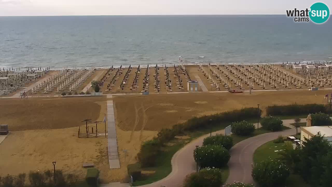 The beach of Bibione webcam – Italy