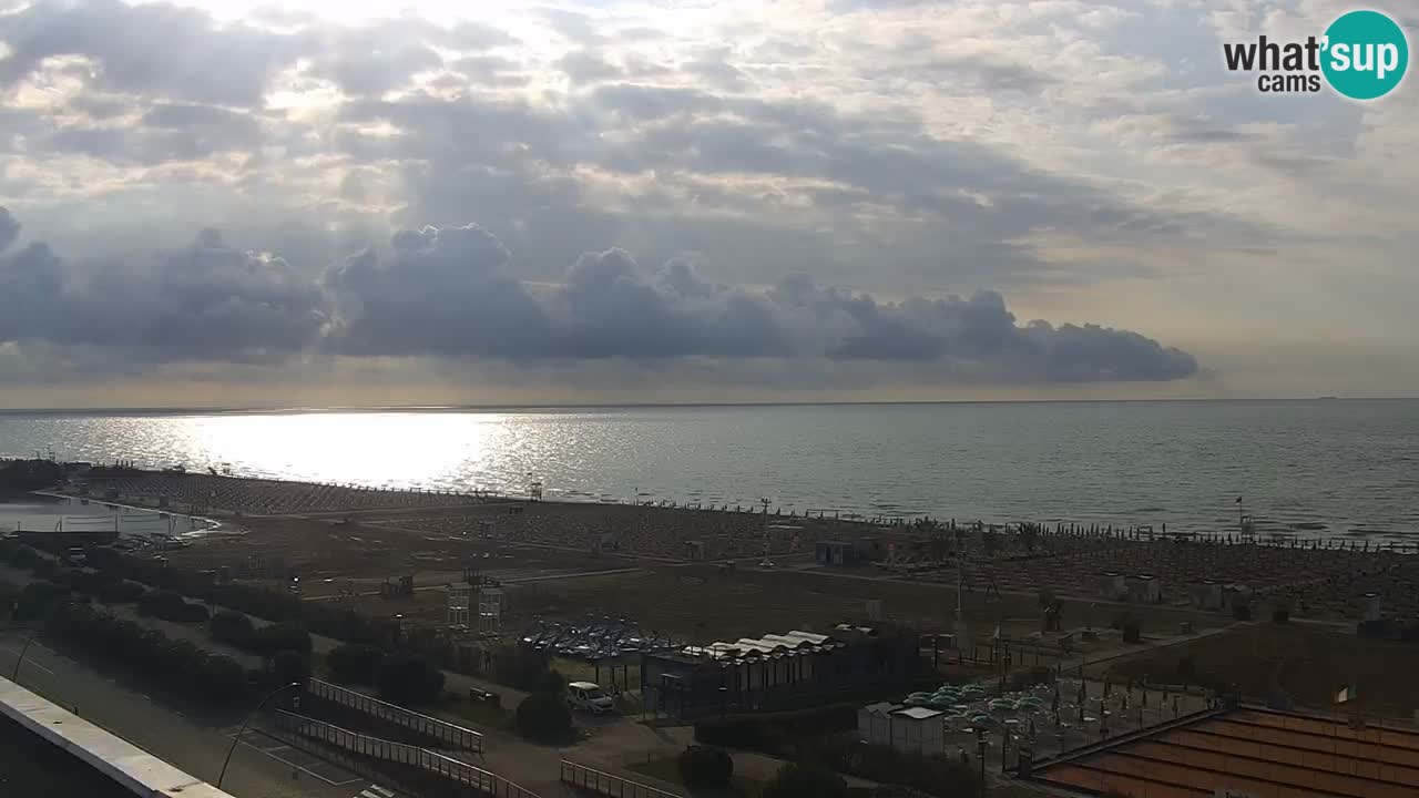 The beach of Bibione webcam – Italy