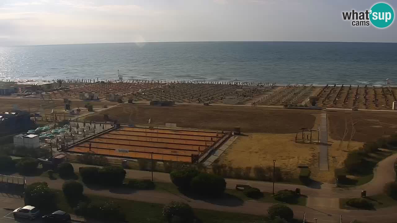 The beach of Bibione webcam – Italy
