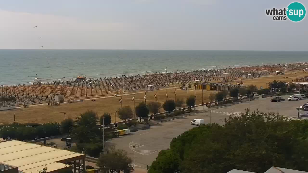 The beach of Bibione webcam – Italy