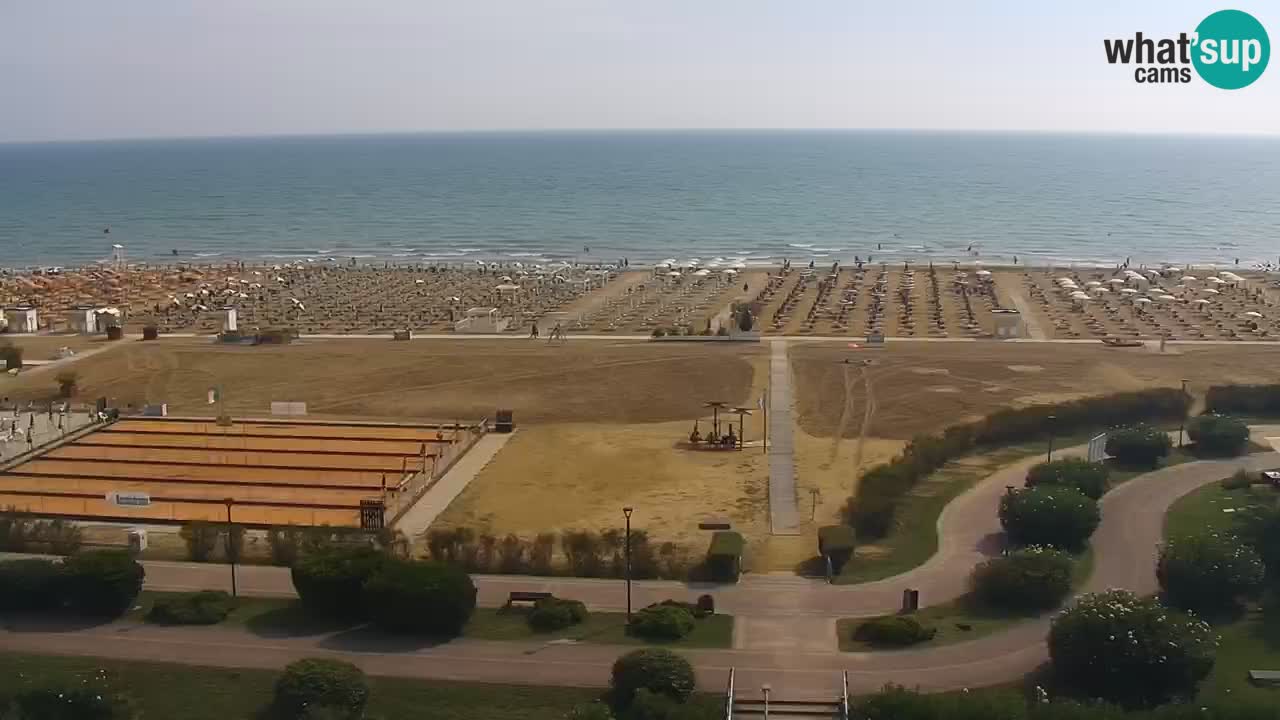 The beach of Bibione webcam – Italy