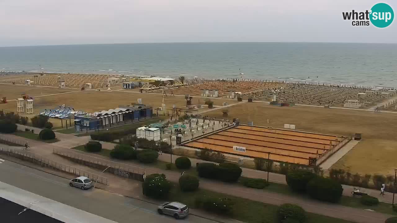 La spiaggia di Bibione webcam live e piazzale Zenit