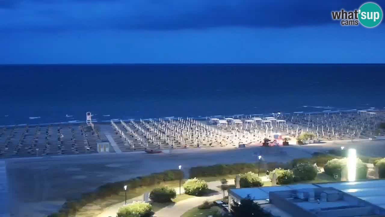 The beach of Bibione webcam – Italy