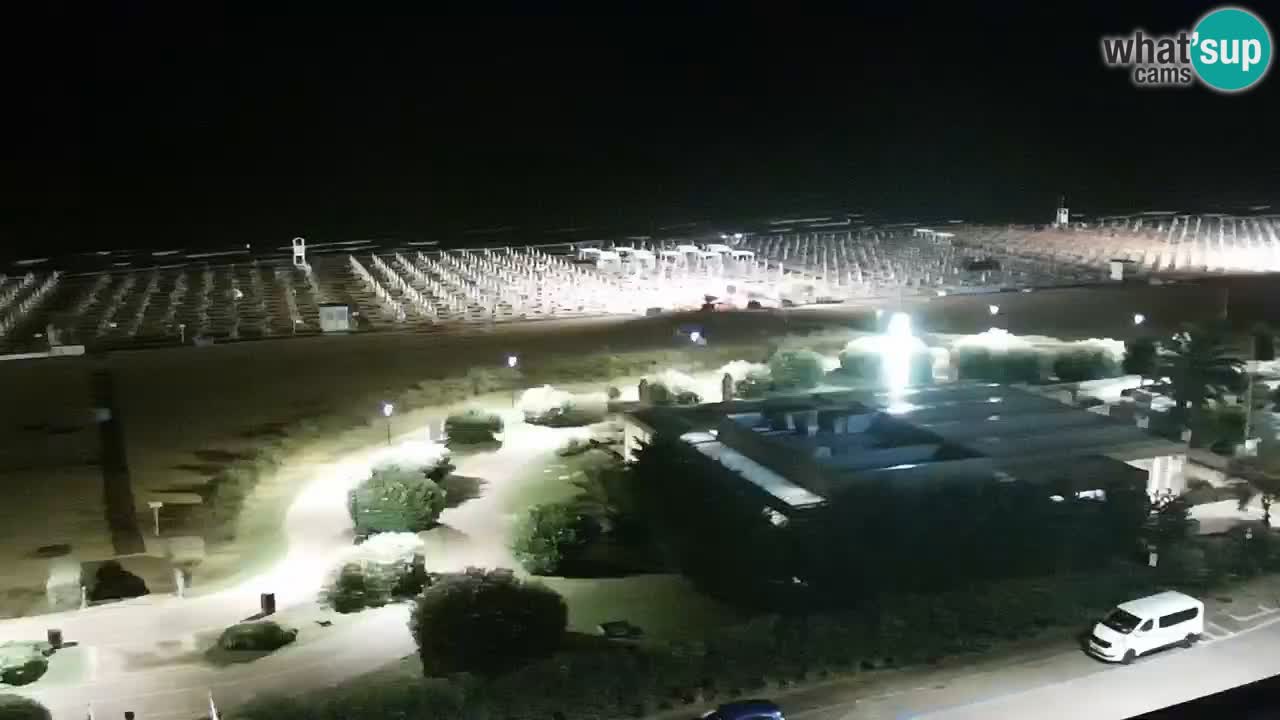 La spiaggia di Bibione webcam live e piazzale Zenit