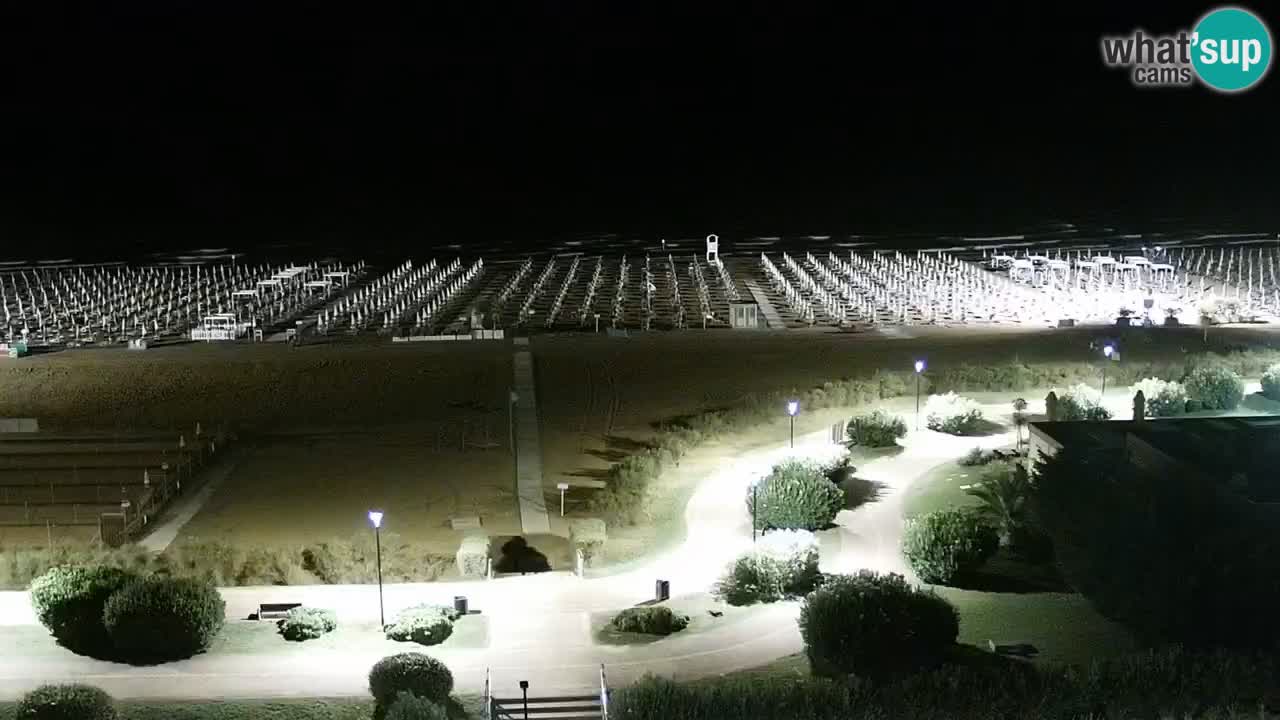La spiaggia di Bibione webcam live e piazzale Zenit