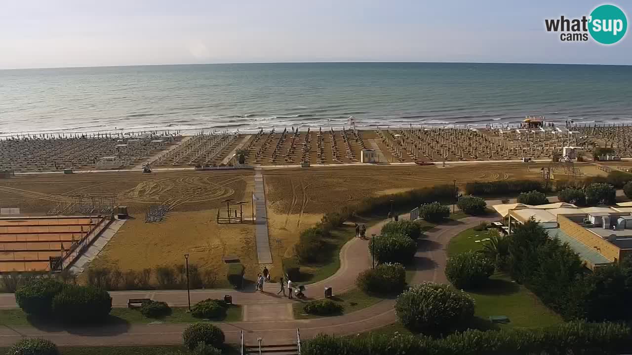 The beach of Bibione webcam – Italy