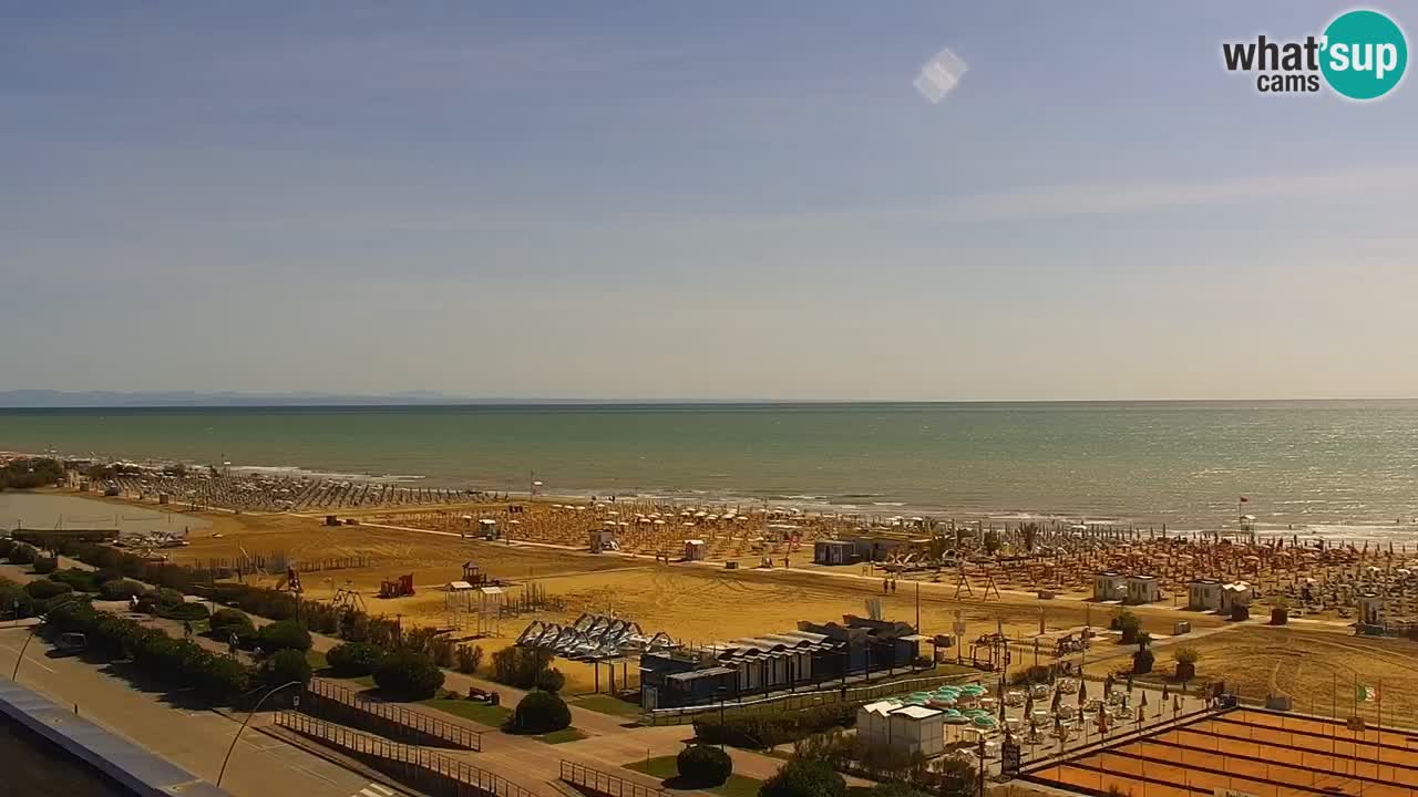 The beach of Bibione webcam – Italy