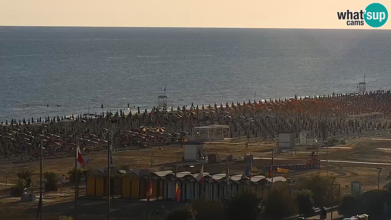 The beach of Bibione webcam – Italy