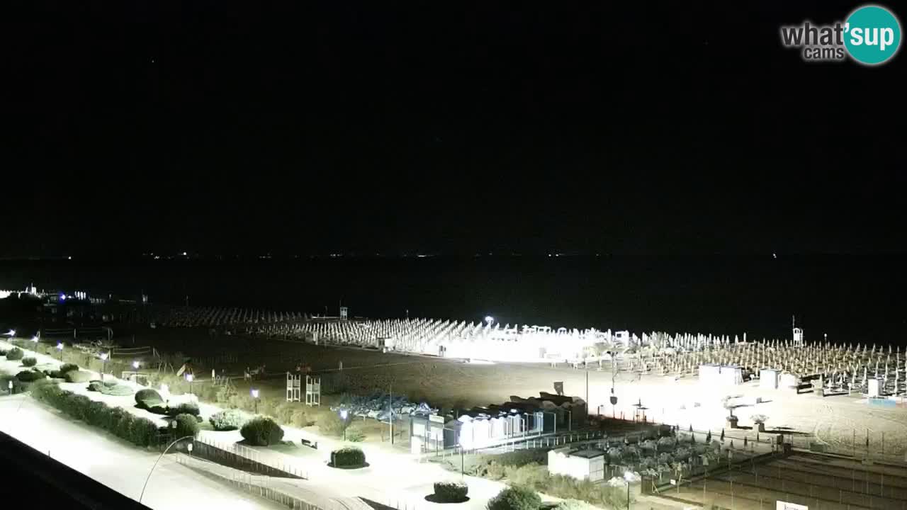 La spiaggia di Bibione webcam live e piazzale Zenit