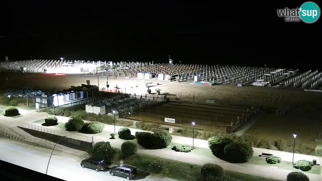 The beach of Bibione webcam – Italy