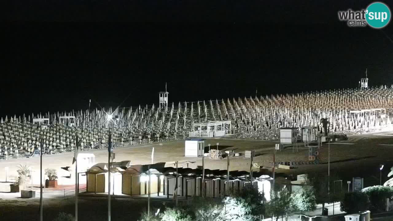La spiaggia di Bibione webcam live e piazzale Zenit