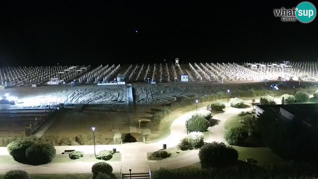 La spiaggia di Bibione webcam live e piazzale Zenit
