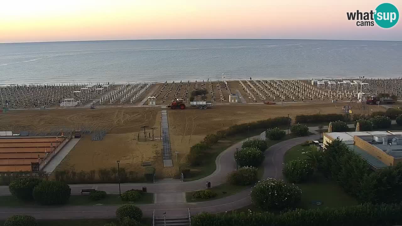 The beach of Bibione webcam – Italy