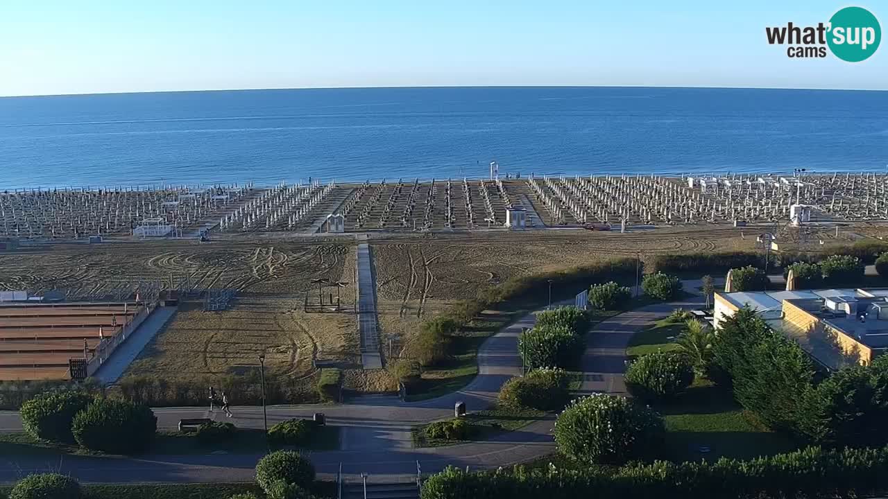 The beach of Bibione webcam – Italy