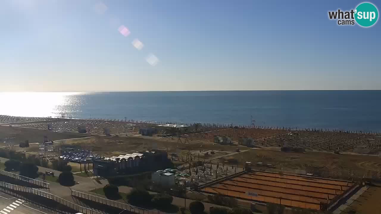 La camera en vivo de la playa de Bibione – Italia