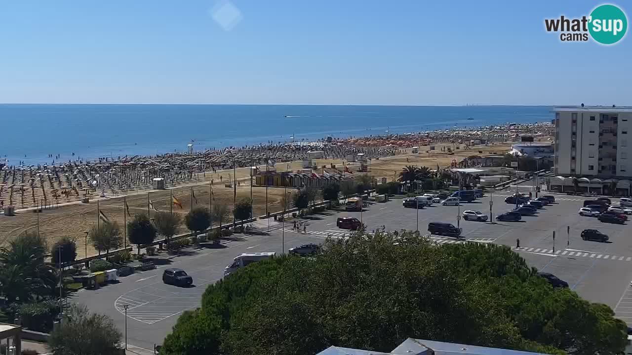 The beach of Bibione webcam – Italy