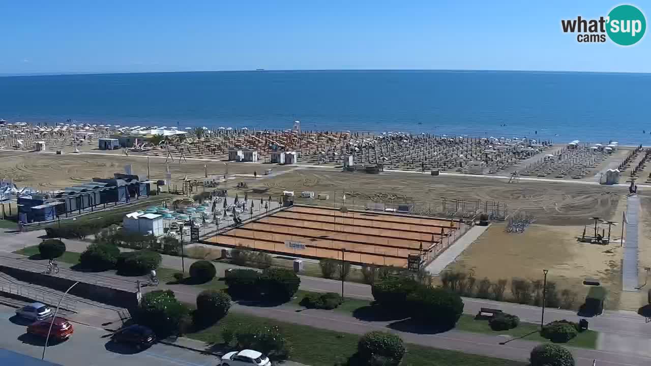 The beach of Bibione webcam – Italy