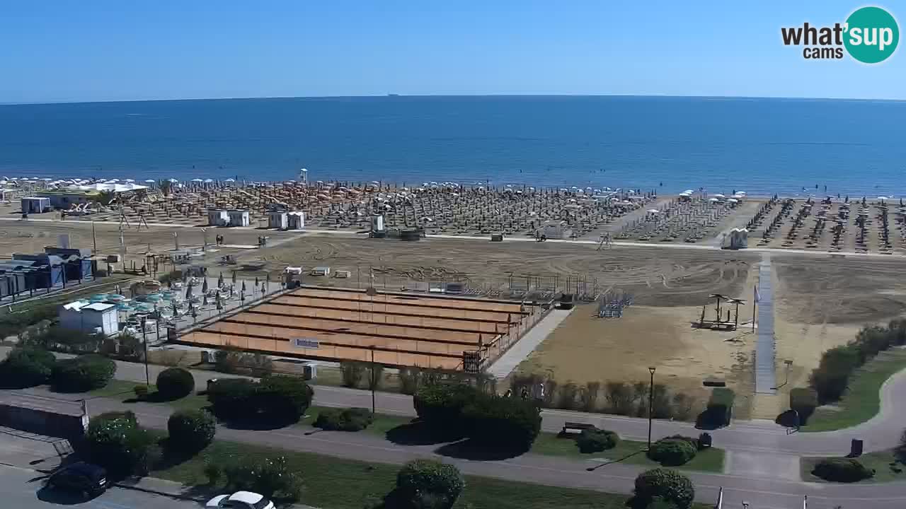 The beach of Bibione webcam – Italy