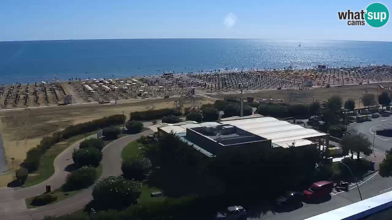 The beach of Bibione webcam – Italy