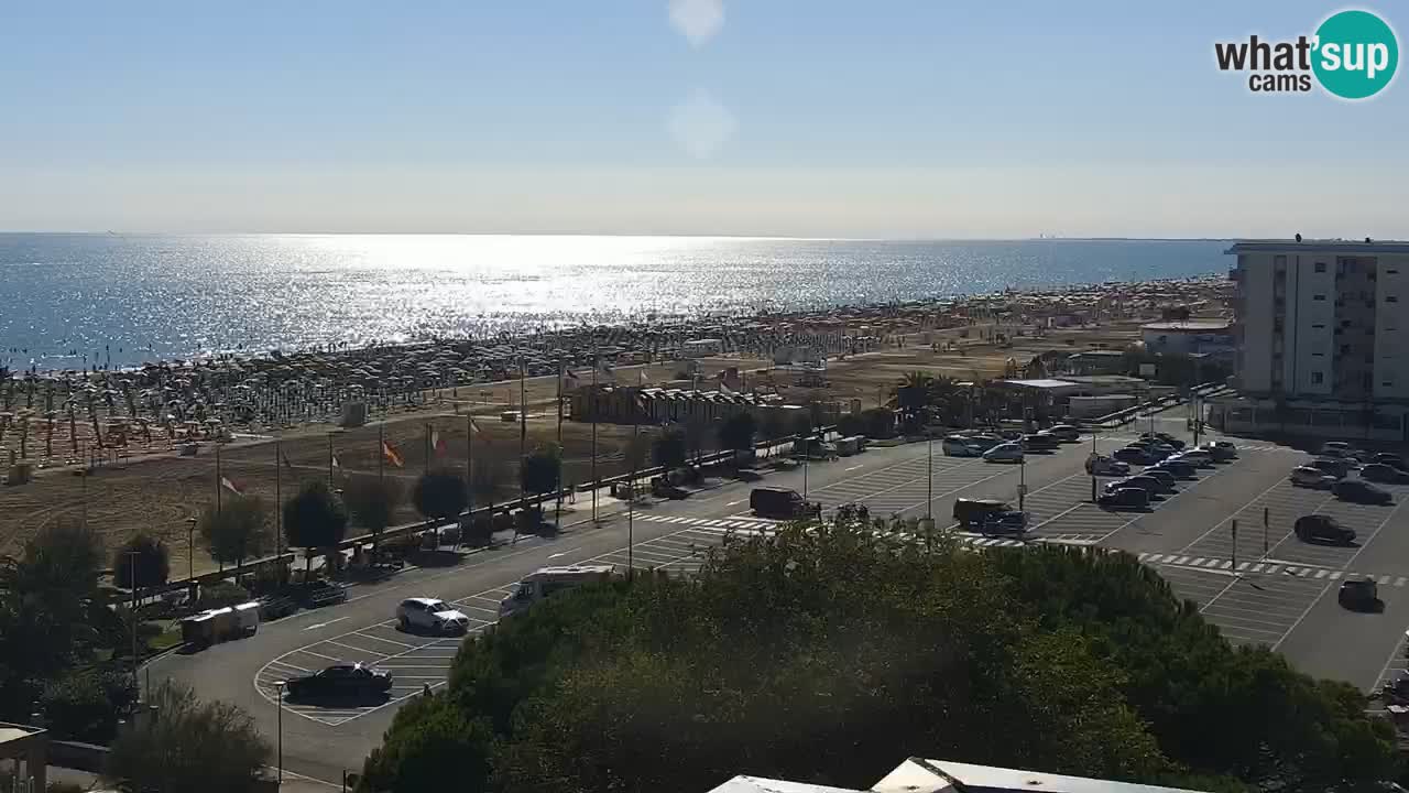 La spiaggia di Bibione webcam live e piazzale Zenit