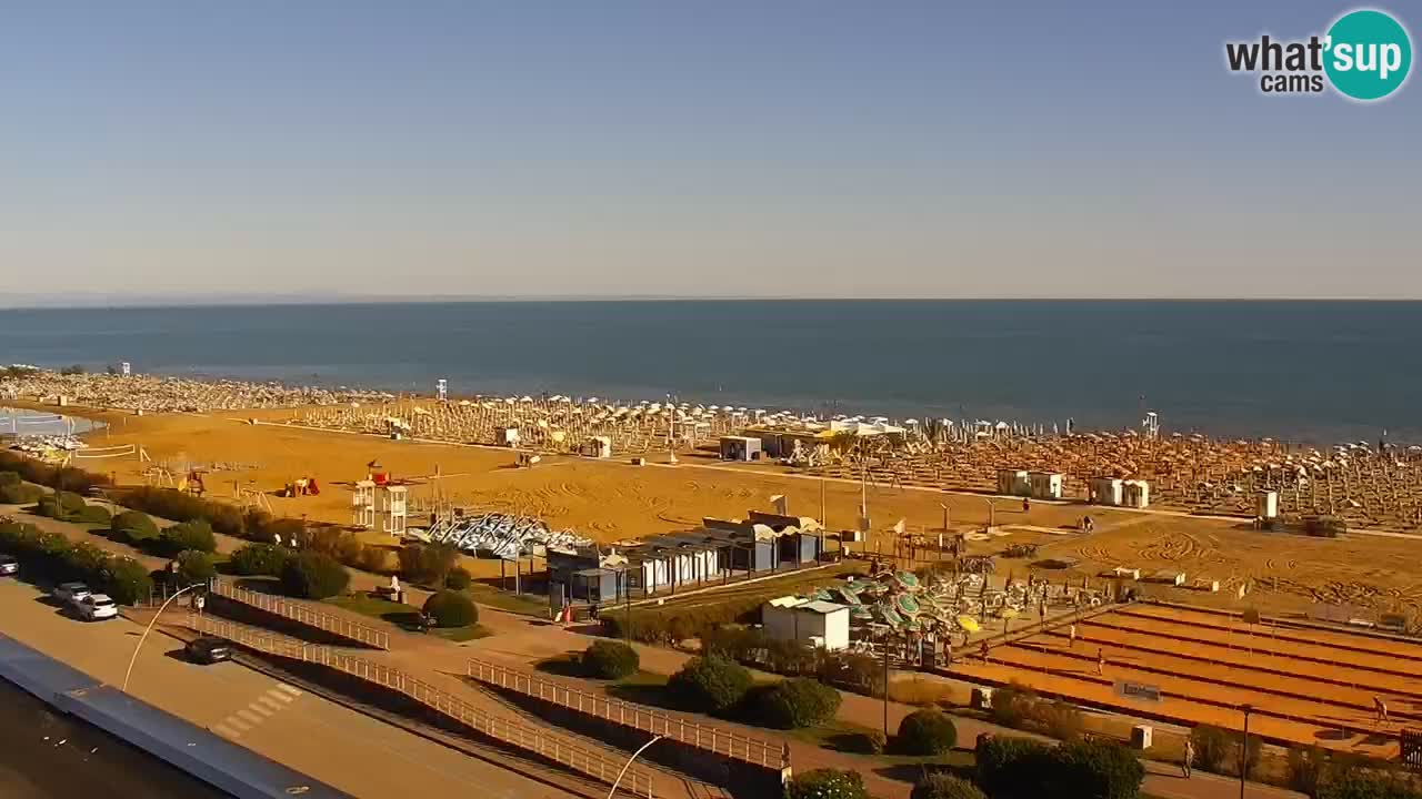 The beach of Bibione webcam – Italy