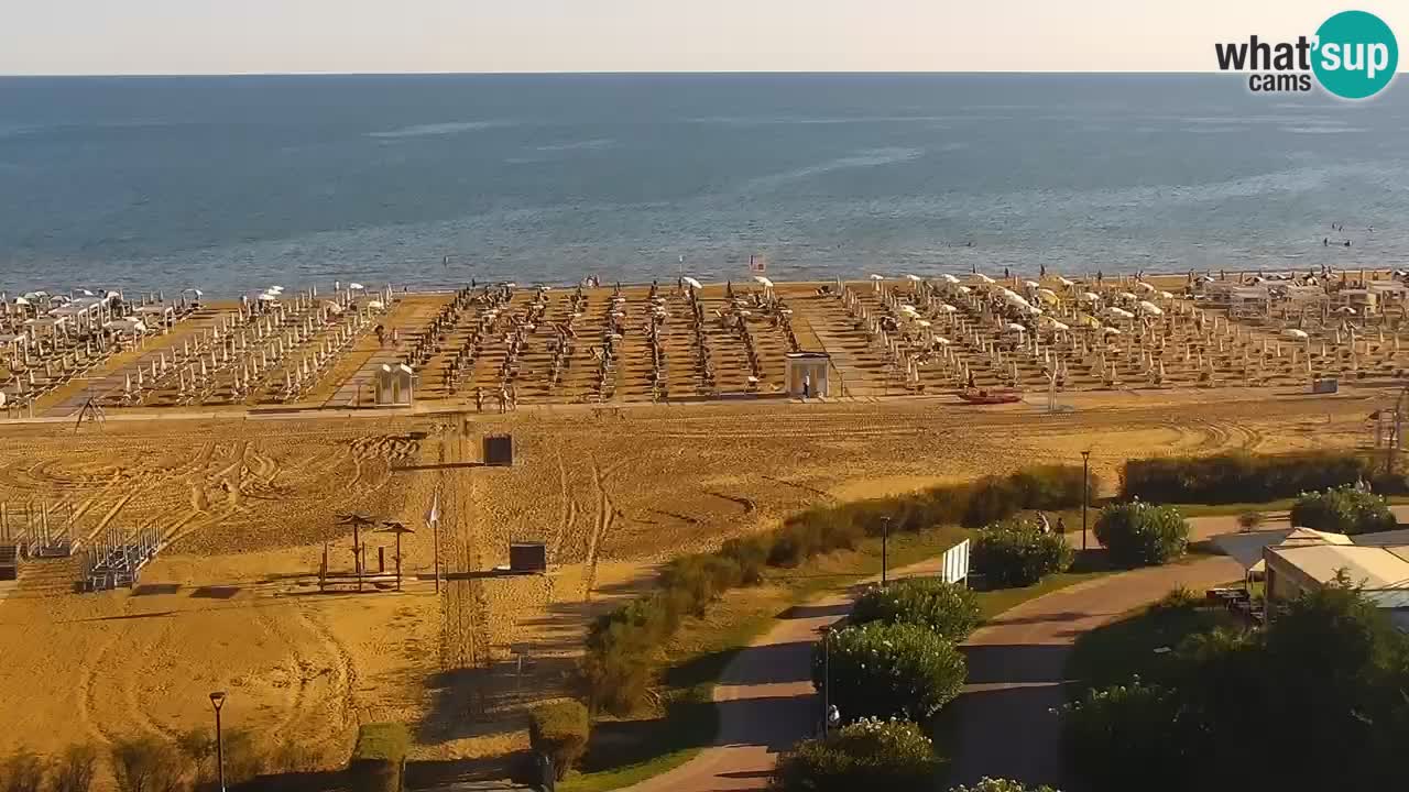 The beach of Bibione webcam – Italy