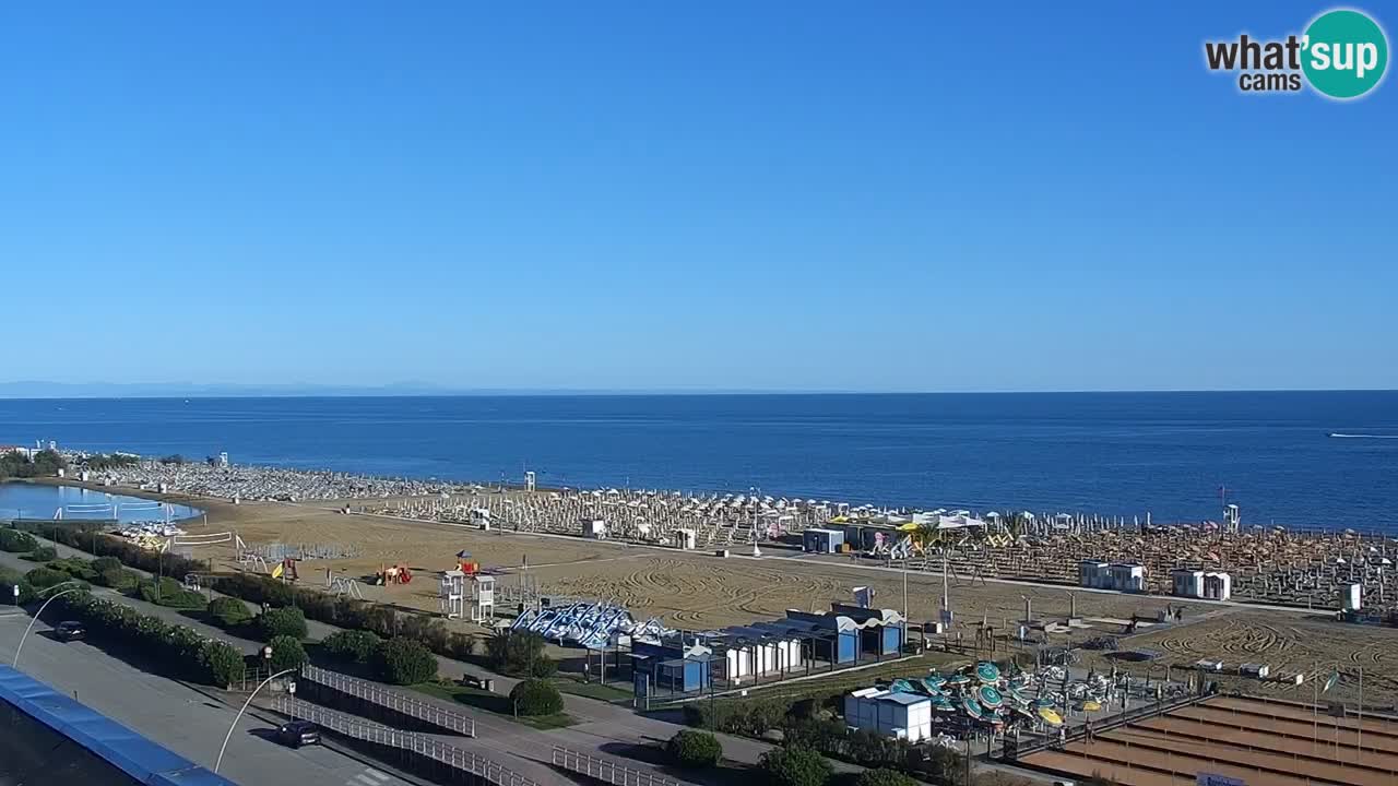The beach of Bibione webcam – Italy