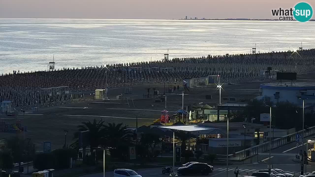 The beach of Bibione webcam – Italy