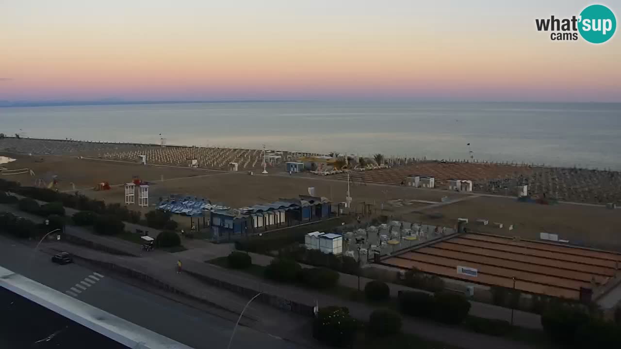 The beach of Bibione webcam – Italy