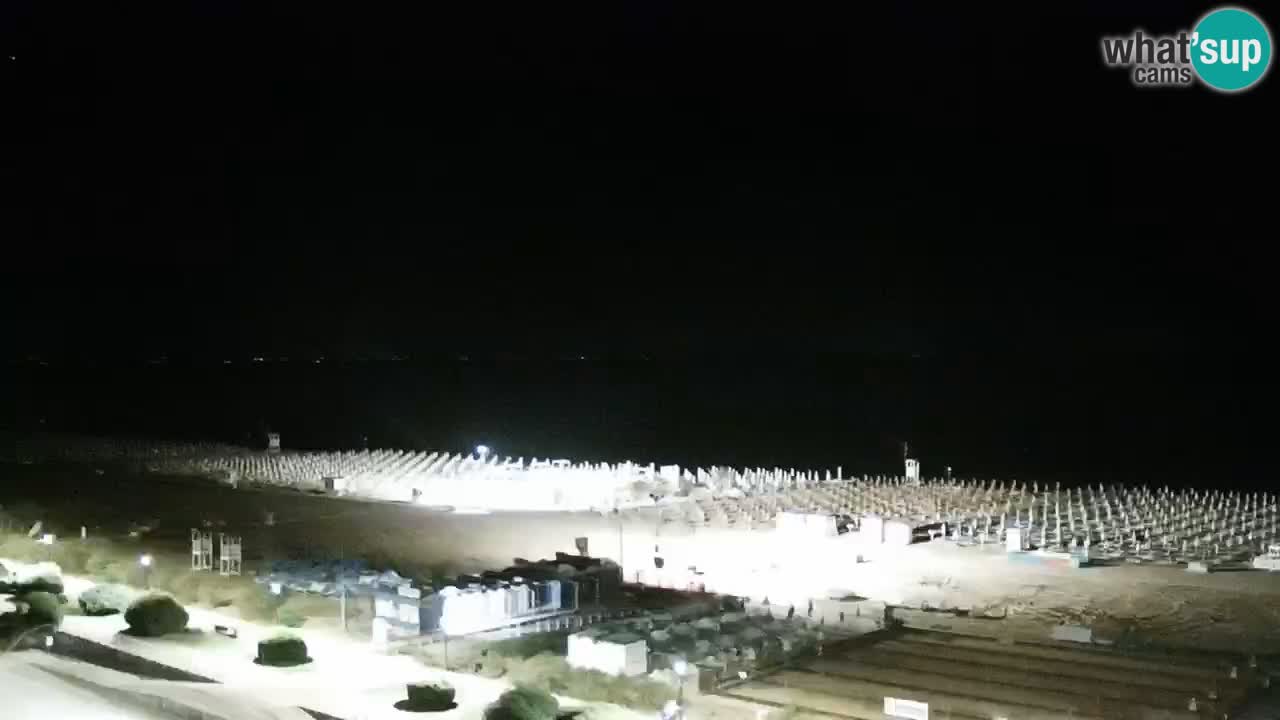 The beach of Bibione webcam – Italy