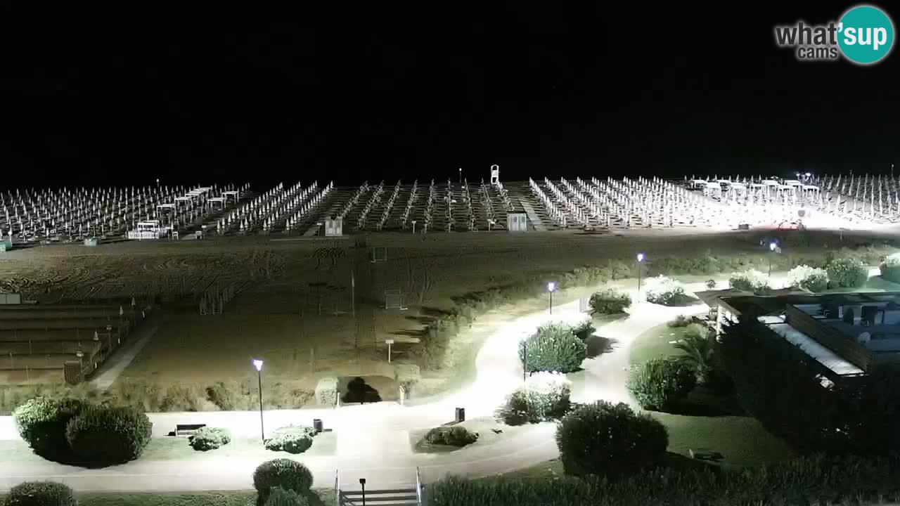 The beach of Bibione webcam – Italy