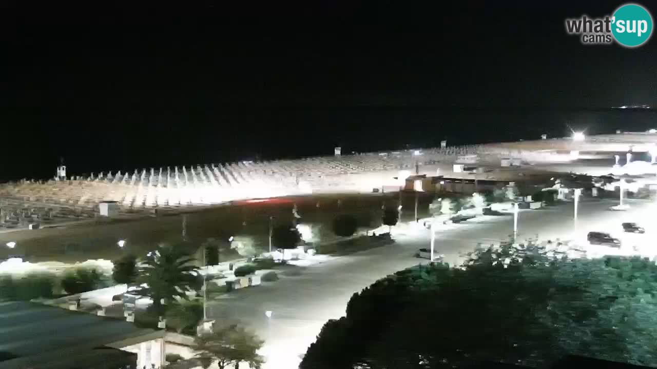La spiaggia di Bibione webcam live e piazzale Zenit